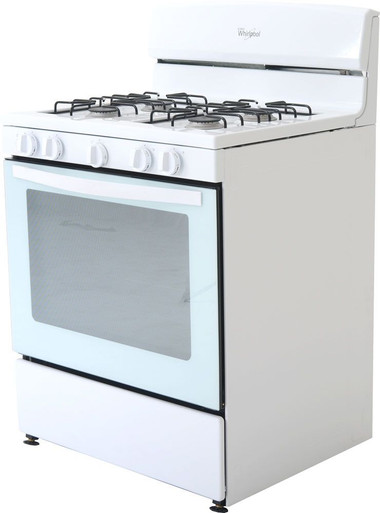 STOVE 4 BURNER WHIRLPOOL LWF7230 30" WHITE 1Y - A. Ally & Sons