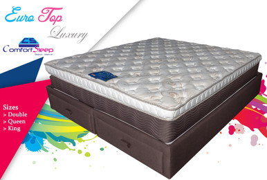 MATTRESS QUEEN COMFORTSLEEP EURO TOP COMFORT CUSTOM LUXURY 60" X 80" X 13" ONE SIDES PILLOW TOP - A. Ally & Sons