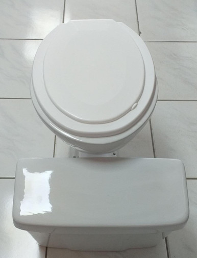 TOILET SET TWYFORD LOW LEVEL WHITE LEVER FLUSH - A. Ally & Sons