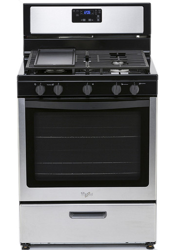 STOVE 5 BURNER WHIRLPOOL LWF7551S00 30" 1Y - A. Ally & Sons