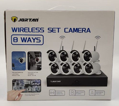 SECURITY CAMERA KIT 8-PORT NVR JORTAN 8906ZL3-8 8-WAYS WIRELESS COMBO KIT - A. Ally & Sons