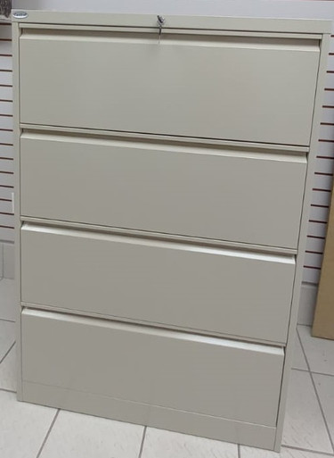 OFFICE CABINET FILING 4DOOR CENTRAL 64009 BEIGE - A. Ally & Sons