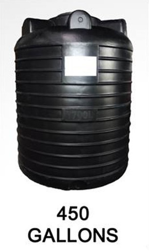 WATER TANK 450 GAL 1700 LITRES BLACK GAFOOR - A. Ally & Sons