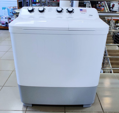 WASHING MACHINE EMERALD XP100-6002 10KG TWIN TUBE - A. Ally & Sons