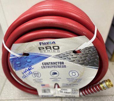 HOSE 3/4" X 100FT GARDEN FLEXON PRO SERIES CX34100NT 3000PSI CONTRACTOR WITH BRASS ENDS - A. Ally & Sons