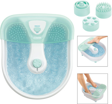 FOOT SPA CONAIR FB27TG WITH HEAT BUBBLES & 3 ATTACHMENTS - A. Ally & Sons