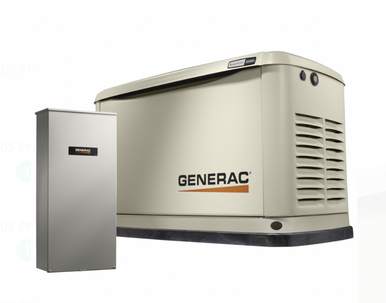 GENERATOR Generac Guardian 18KW Standby Generator with 200A Whole Home Automatic Transfer Switch  Model #7228 Fuel Type Liquid Propane / Natural Gas - A. Ally & Sons