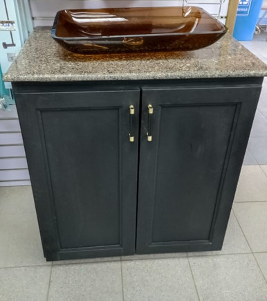 BATHROOM CABINET TOP SINK & GRANITE 30" LOCAL MADE - A. Ally & Sons