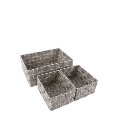 STORAGE BASKET 6-00467 JESSAR SET OF 3PCS - A. Ally & Sons