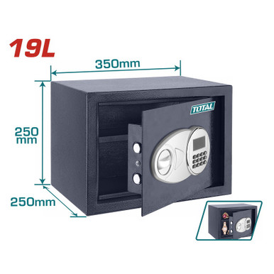 SECURITY SAFE DIGITAL 19L TOTAL TESF2501 10" X 14" X 10" - A. Ally & Sons