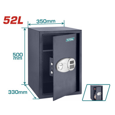 SECURITY SAFE DIGITAL 52L TOTAL TESF5001 20" X 14" X 13" - A. Ally & Sons