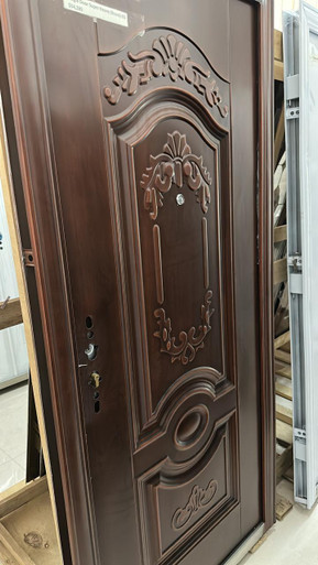 DOOR METAL SINGLE BROWN HEAVY COPPER 2050X960X50MM KMH-02 - A. Ally & Sons