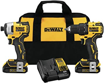 DRILL GUN DEWALT DCK278C2 20V MAX ATOMIC 2PCS LITHIUM ION - A. Ally & Sons