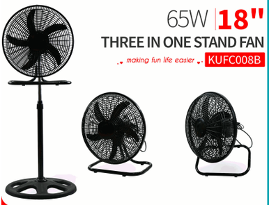 FAN 18" STAND & WALL 3IN1 DECAKILA KUFC008B - A. Ally & Sons