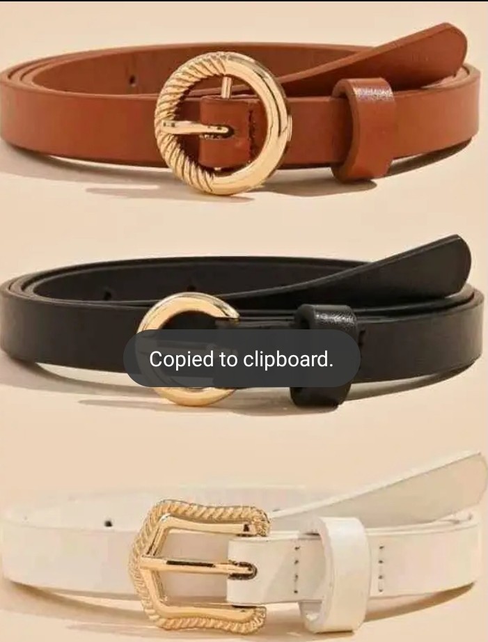 Ladies belts