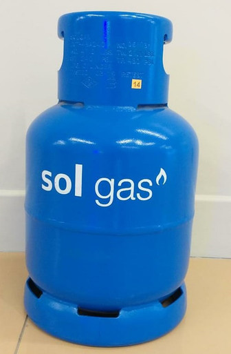 GAS SHELL SOL 20LB 9KG BOTTLE AND GAS BLUE (FULL) - A. Ally & Sons