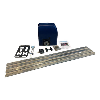 GATE OPENER KIT AUTOMATIC SLIDING BG800 800KG AC 110V WITH BUILT-IN DC BACKUP BATTERY AND REMOTE - A. Ally & Sons