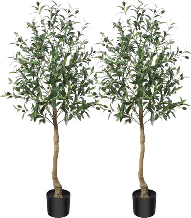 DECORATION PLANT CROSOFMI ARTIFICIAL OLIVE TREE 4FT 2 PACK - A. Ally & Sons